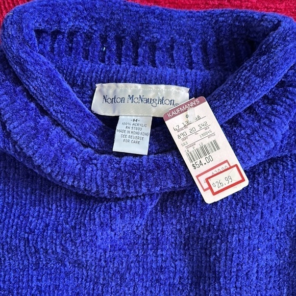 2 NWT Norton McNaighton pull over sweater size M long sleeve slouchy turtleneck - Picture 4 of 10
